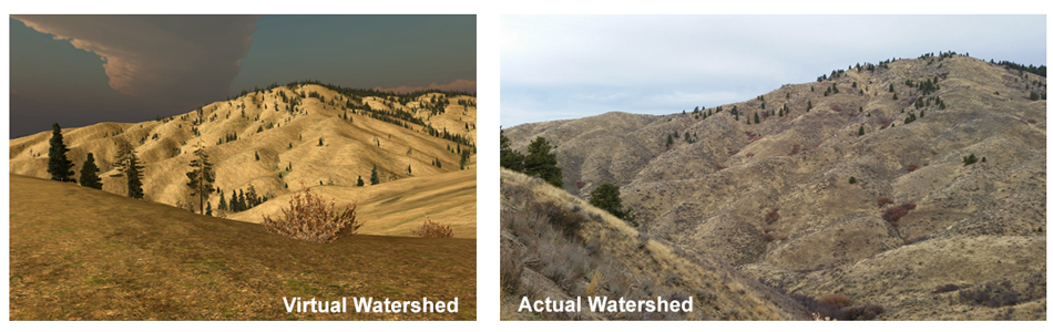 virtual vs actual watershed